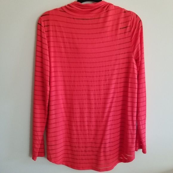 Chelsea & Theodore orange cowl neck top M - Picture 6 of 6